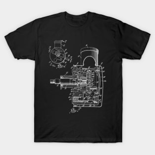 Pump Vintage Patent Hand Drawing T-Shirt